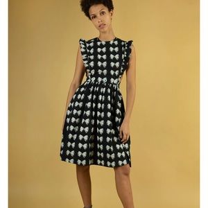 Batsheva apron bow dress nwt